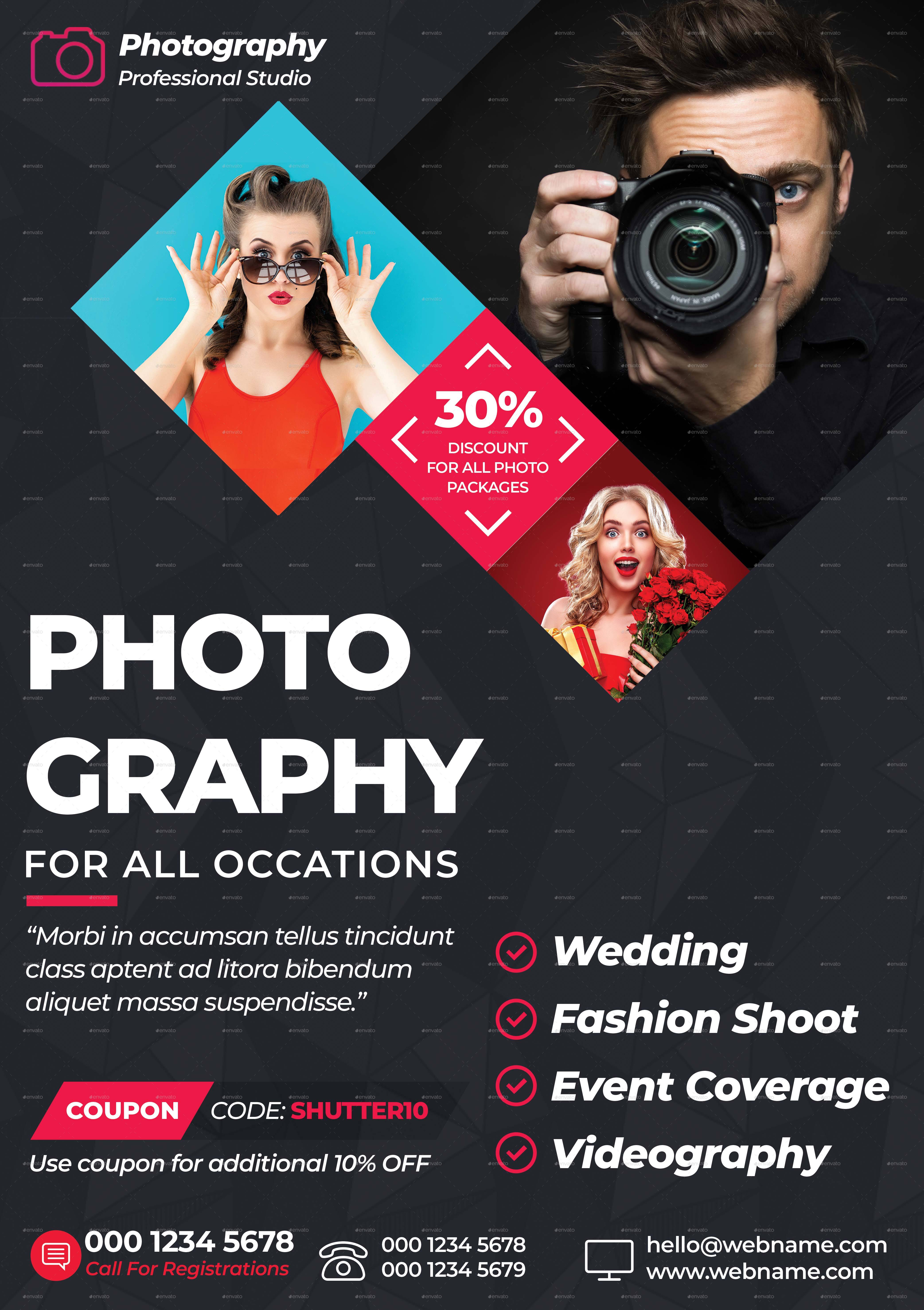 Photography Poster, Print Templates GraphicRiver